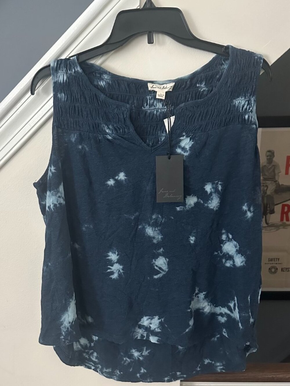 Jane and Delancey Tie‑Dye Sleeveless Top – Size L (NWT)